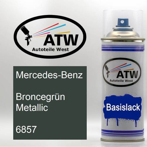 Mercedes-Benz, Broncegrün Metallic, 6857: 400ml Sprühdose, von ATW Autoteile West.